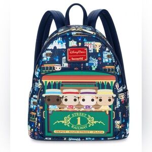 Loungefly D Park Main Street in Plaza  Dapper Dan's mini backpack Disneyland